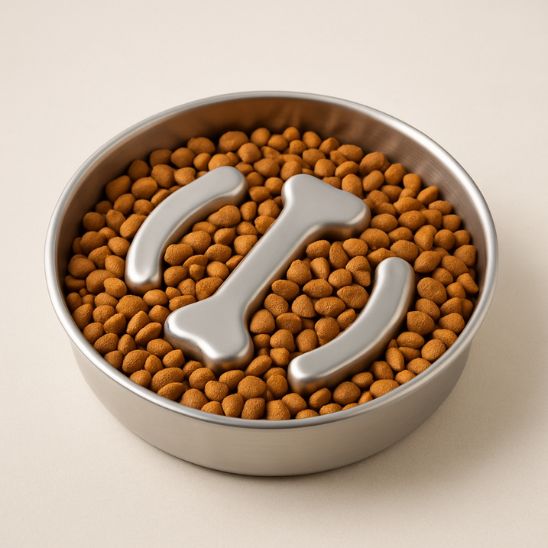 gamelle anti-glouton chat croqbol os