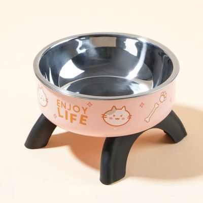 gamelle chat surelevee ergobol rose