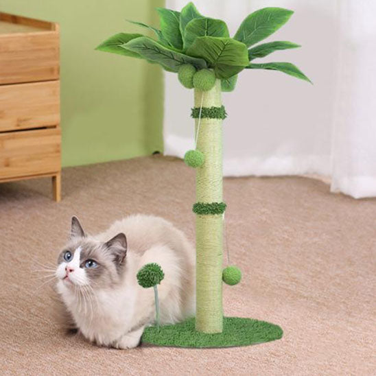 griffoir a chat tropicat peluche verte