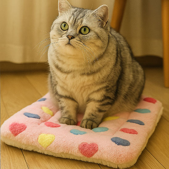 lit pour chat douxi gris relax multicolore