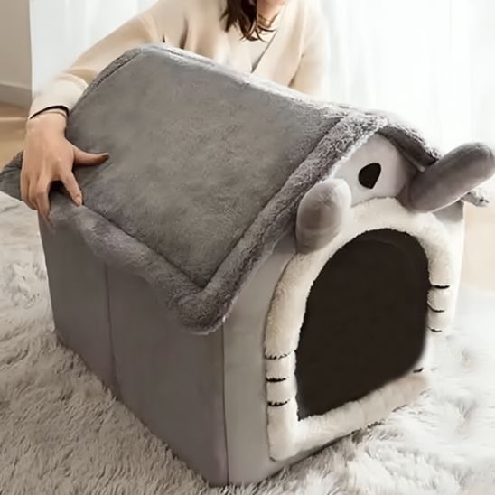 maison pour chat minizou ouverte vide