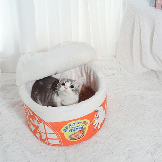 panier pour chat ramini avec couvercle