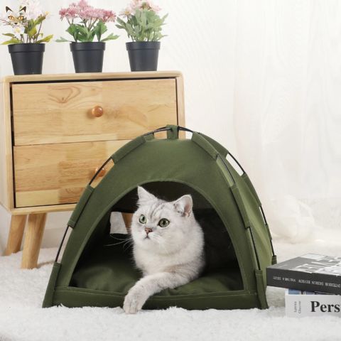 cabane-pour-chat-snuggy-olive