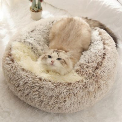 chat couche sur coussin pour chat cocoonix cafe