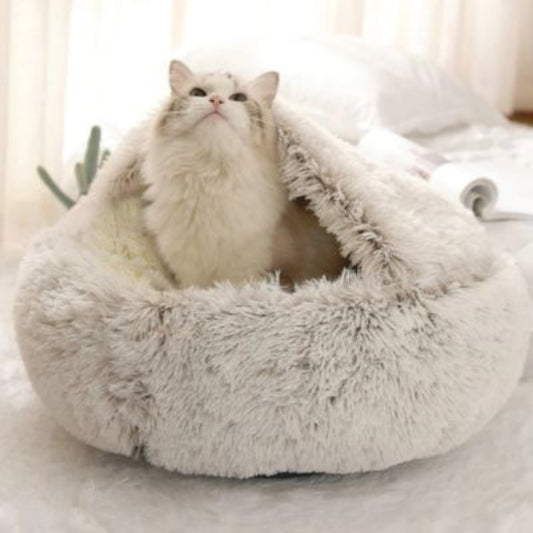 chat dans coussin pour chat cocoonix cafe