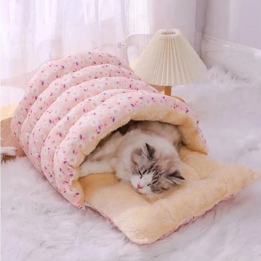 coussin chat toudoux tunnel peluche
