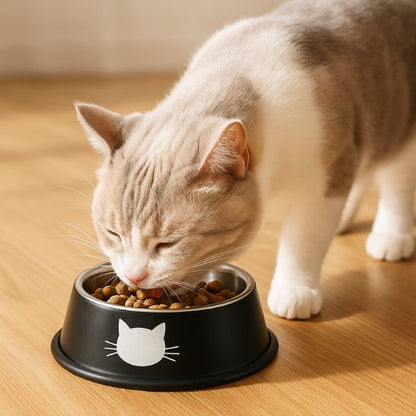 gamelle chat minibol noir chat creme