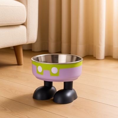 gamelle chat surelevee patibol violette