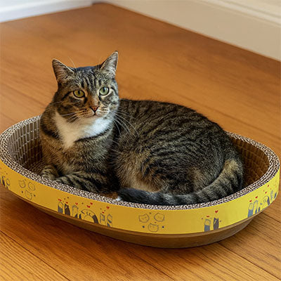 griffoir pour chat griflou durable carton