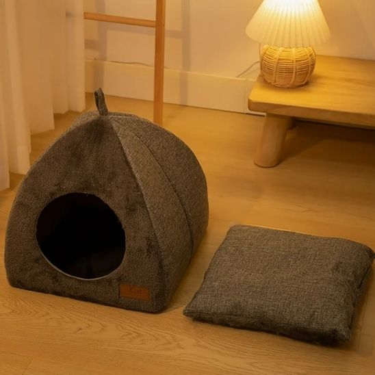 niche a chat toupeti coussin separe ambiance chaleureuse