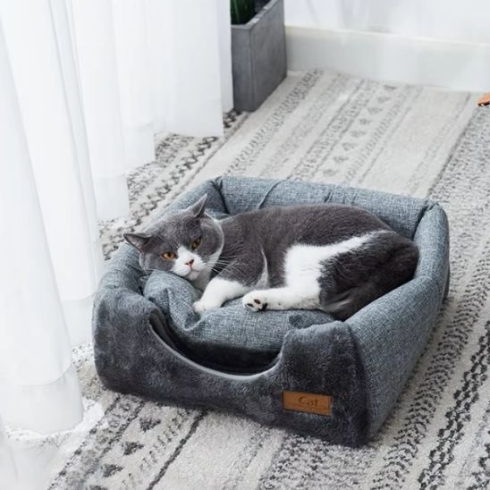 niche a chat toupeti transformable en panier moelleux